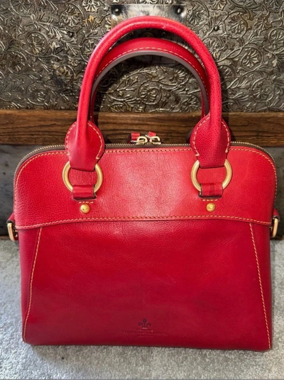 Dooney & Bourke Cameron Satchel in red